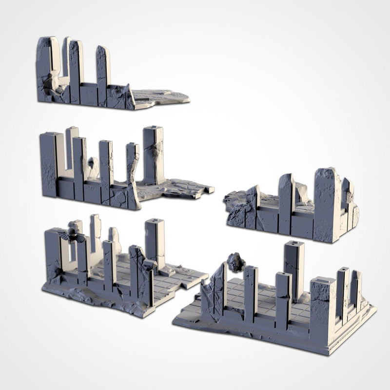 City Ruins 3D printed terrain view 4