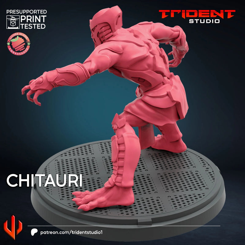Chitauri - Sculpt B Marvel MCP-compatible 40mm resin proxy miniature by Trident Miniatures - product image 4