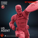 Us Agent - Sculpt B Marvel MCP-compatible 40mm resin proxy miniature by Trident Miniatures - product image 4