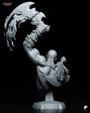 Kratos Resin Statue & Bust - Bust view 4