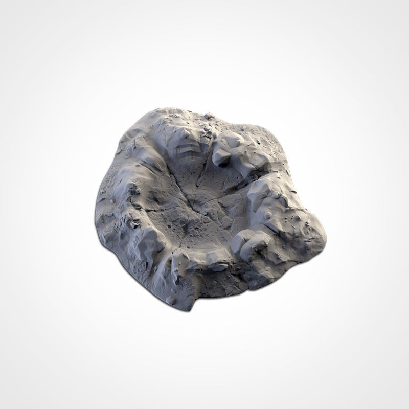Craters 3D printed terrain view 4