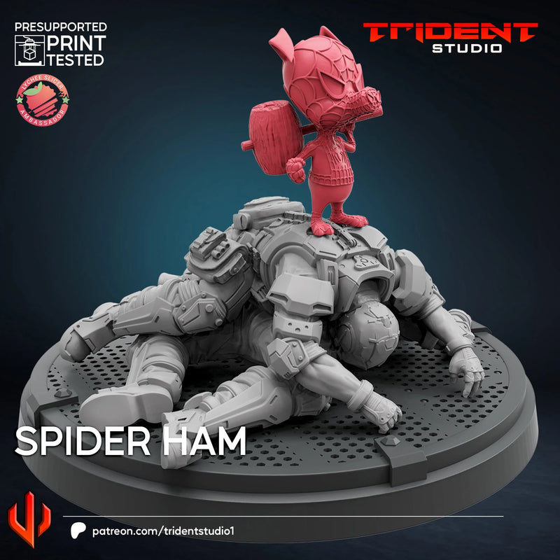 Spider Ham Marvel MCP-compatible 40mm resin proxy miniature by Trident Miniatures - product image 4
