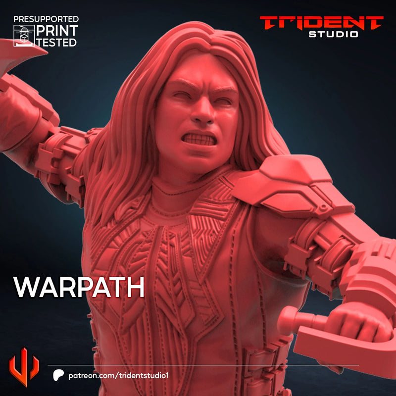 Warpath X-Men Days Of Future Past Marvel MCP-compatible 40mm resin proxy miniature by Trident Miniatures - product image 4