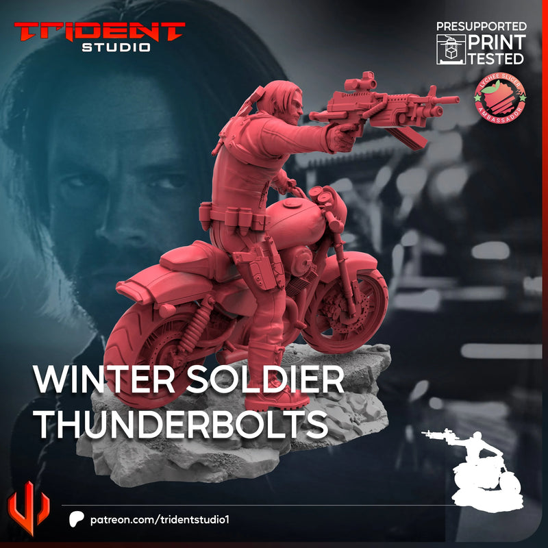Winter Soldier Thunderbolts Marvel MCP-compatible 40mm resin proxy miniature by Trident Miniatures - product image 4