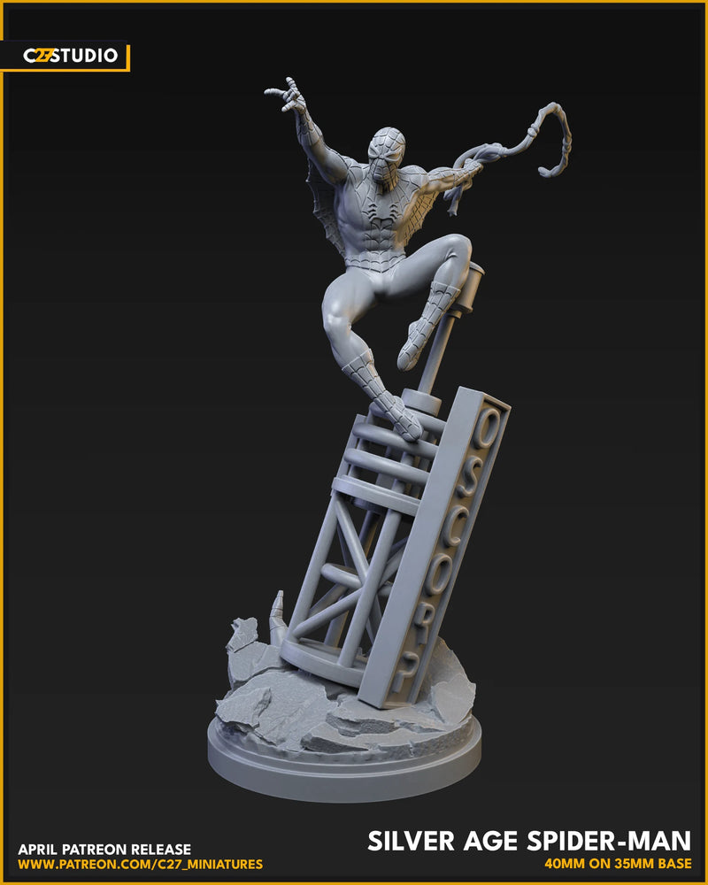Spider-Man (Silver Age) Marvel MCP-compatible resin miniature by C27 Studios - product image 4