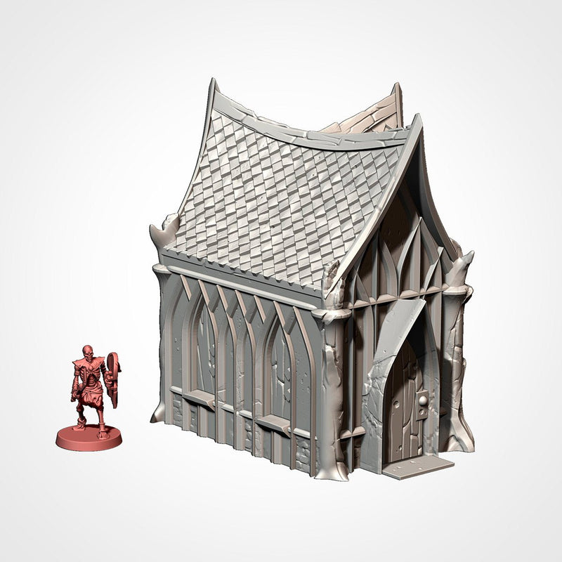 Wood Elf Village 3D printed terrain view 4