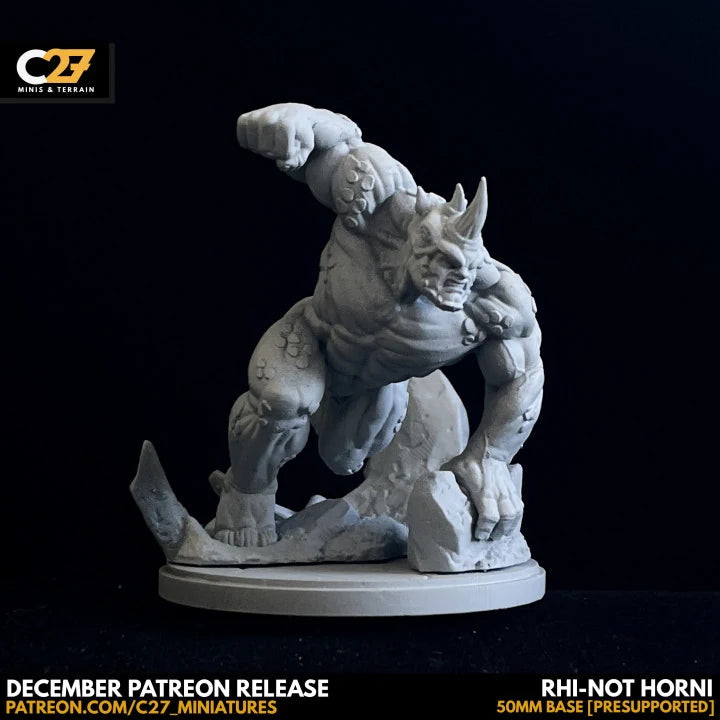 Rhino Marvel MCP-compatible resin miniature by C27 Studios - product image 4