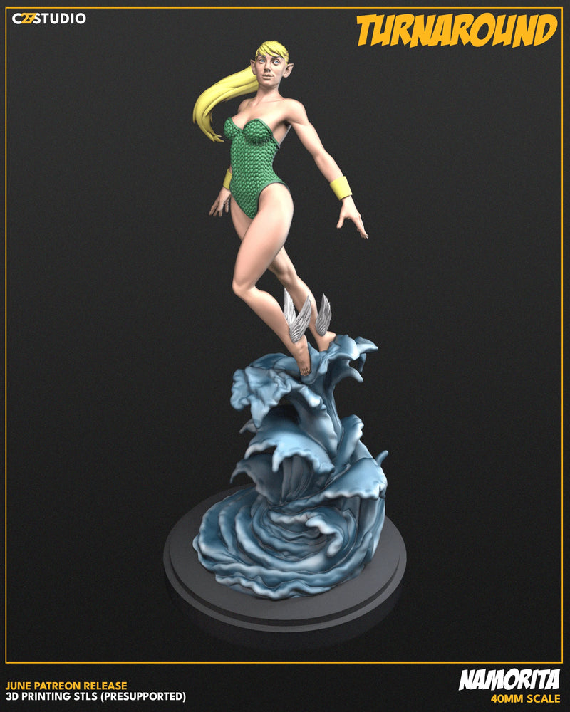 Namorita Marvel MCP-compatible resin miniature by C27 Studios - product image 4