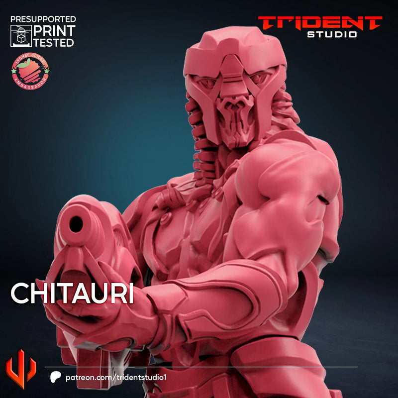 Chitauri - Sculpt A Marvel MCP-compatible 40mm resin proxy miniature by Trident Miniatures - product image 4