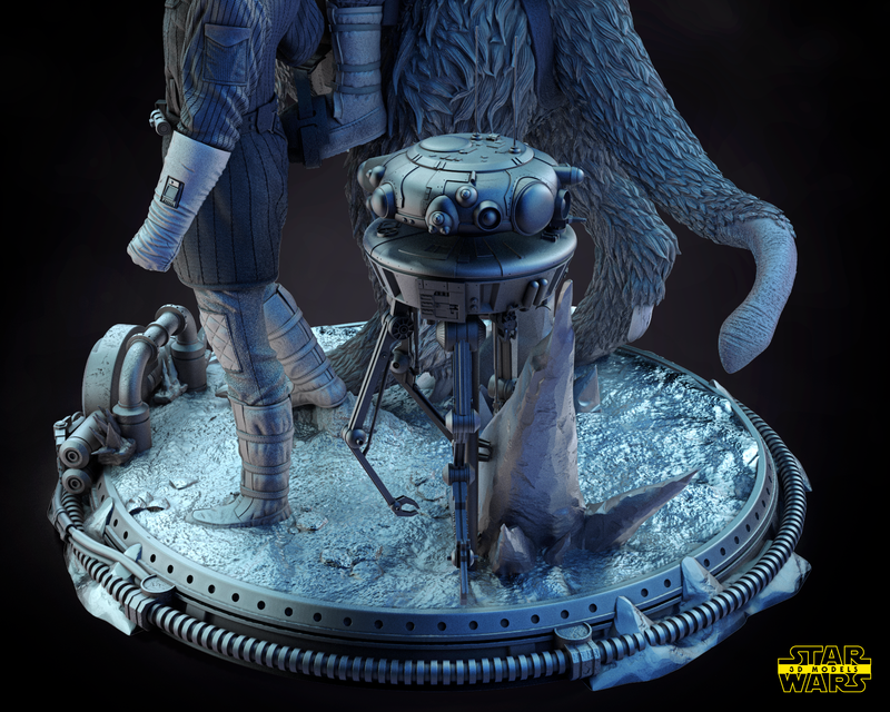 Luke and Han Solo DIORAMA BASE