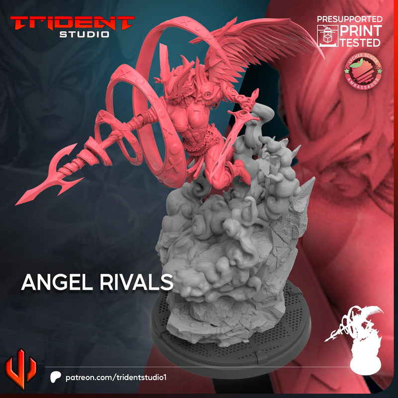 Angela Rivals Marvel MCP-compatible 40mm resin proxy miniature by Trident Miniatures - product image 4