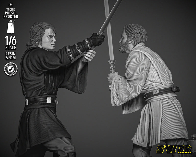Obi Wan and Anakin 2024 Diorama