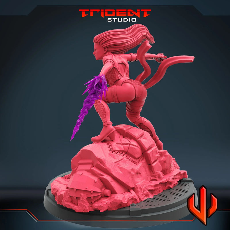 Psylocke - Sculpt A Marvel MCP-compatible 40mm resin proxy miniature by Trident Miniatures - product image 4