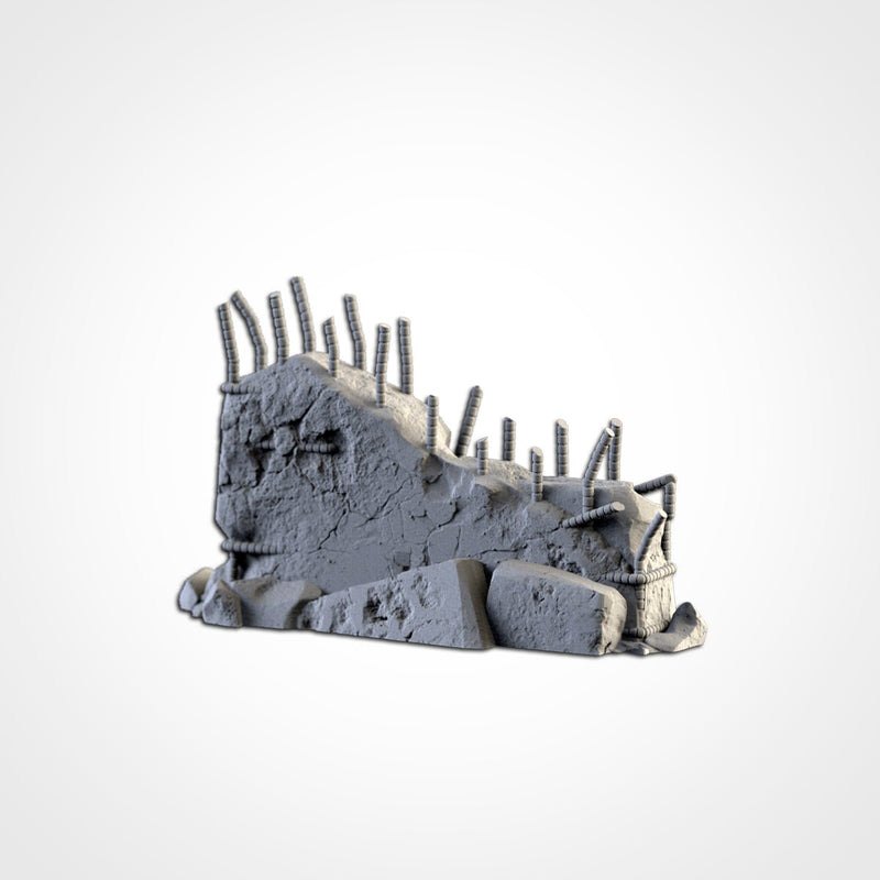 City Debris 3D printed terrain view 4