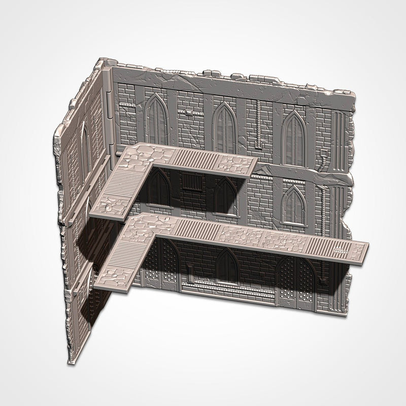 WTC Foldable Cathedral Set 3D printed terrain view 4