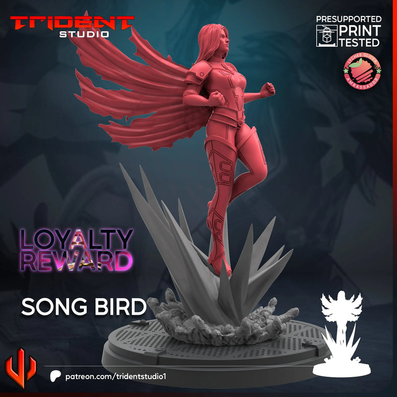 Songbird Marvel MCP-compatible 40mm resin proxy miniature by Trident Miniatures - product image 4