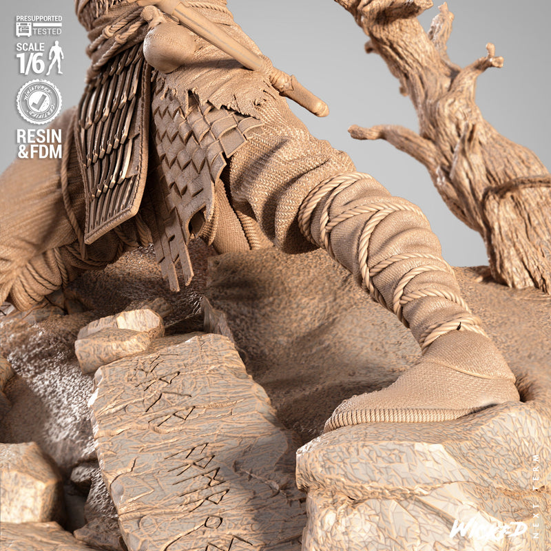 Atreus Sculpture resin statue kit view 4