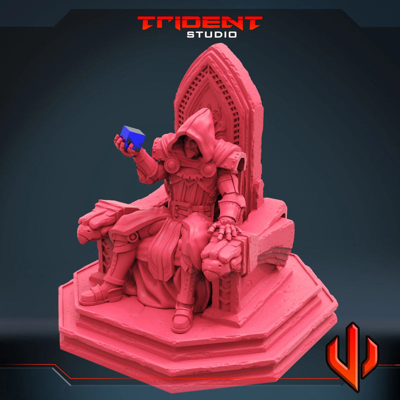 Doctor Doom Marvel MCP-compatible 40mm resin proxy miniature by Trident Miniatures - product image 4