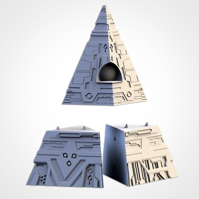 Xeno Pyramids 02 3D printed terrain view 4