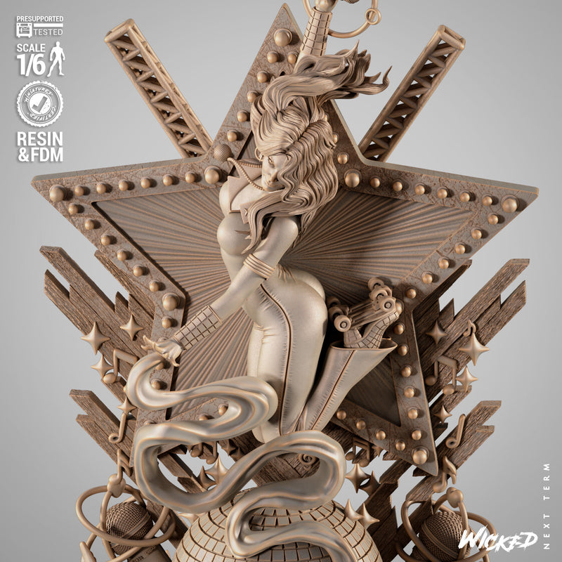 Dazzler Sculpture resin statue kit view 4
