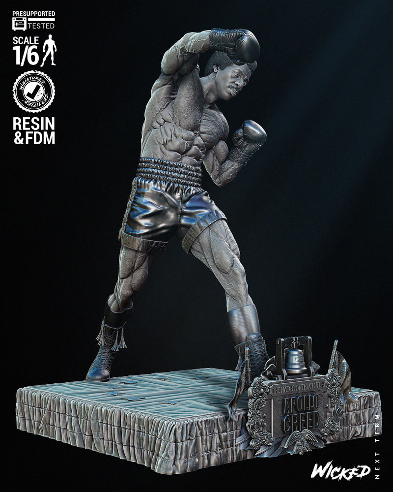 Apollo Creed Sculpture resin statue kit view 4
