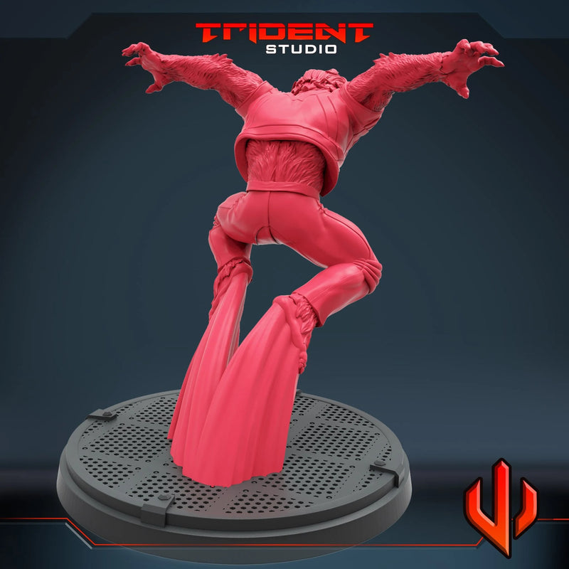 Beast X-Men 2000 Movie Marvel MCP-compatible 40mm resin proxy miniature by Trident Miniatures - product image 4