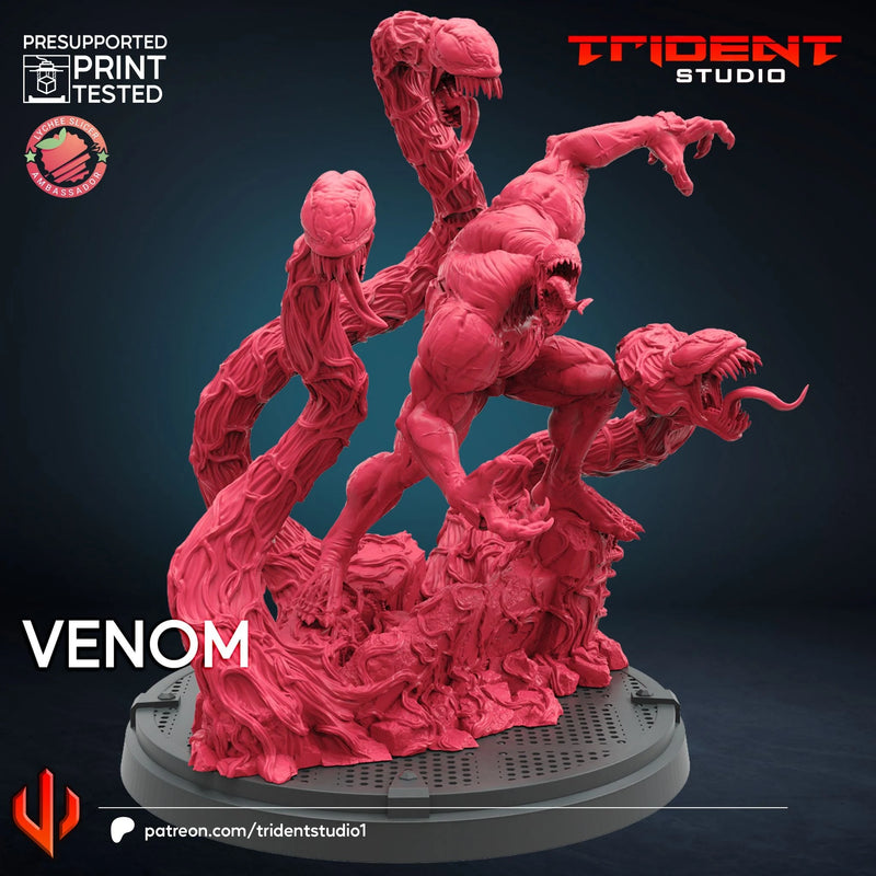 Venom Marvel MCP-compatible 40mm resin proxy miniature by Trident Miniatures - product image 4