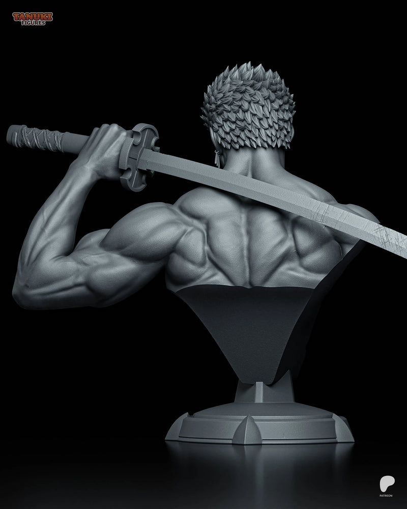 Zoro Resin Statue & Bust - Bust view 4