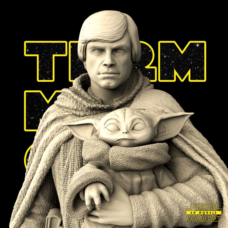 Luke Skywalker Sculpture