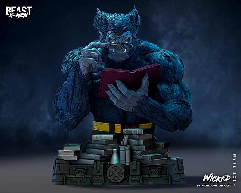 Beast Bust resin bust kit view 4