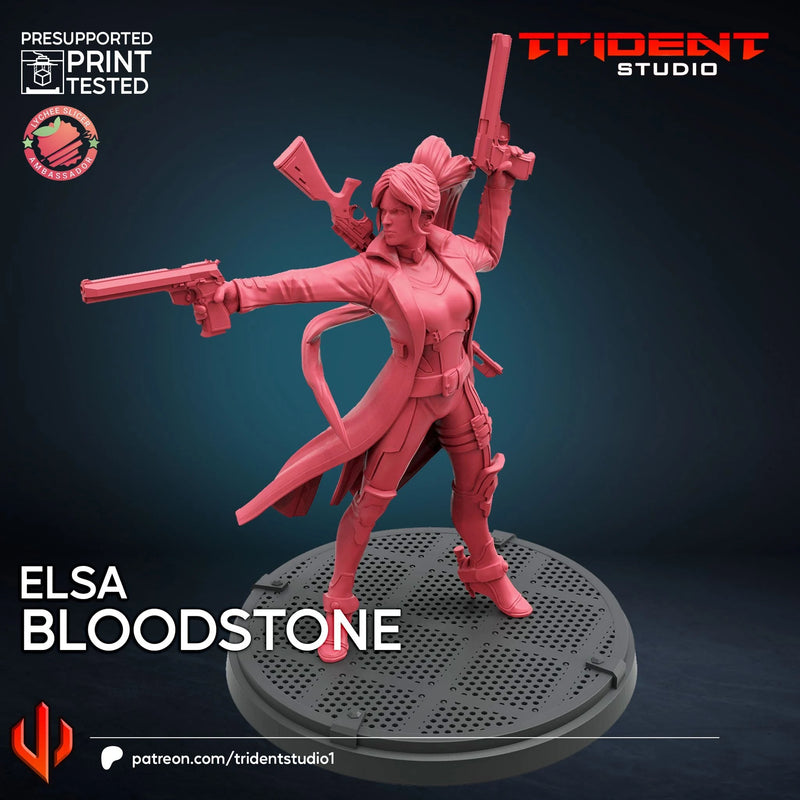 Elsa Bloodstone Marvel MCP-compatible 40mm resin proxy miniature by Trident Miniatures - product image 4