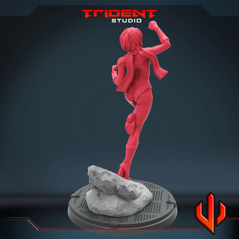Classic Miss Marvel Marvel MCP-compatible 40mm resin proxy miniature by Trident Miniatures - product image 4