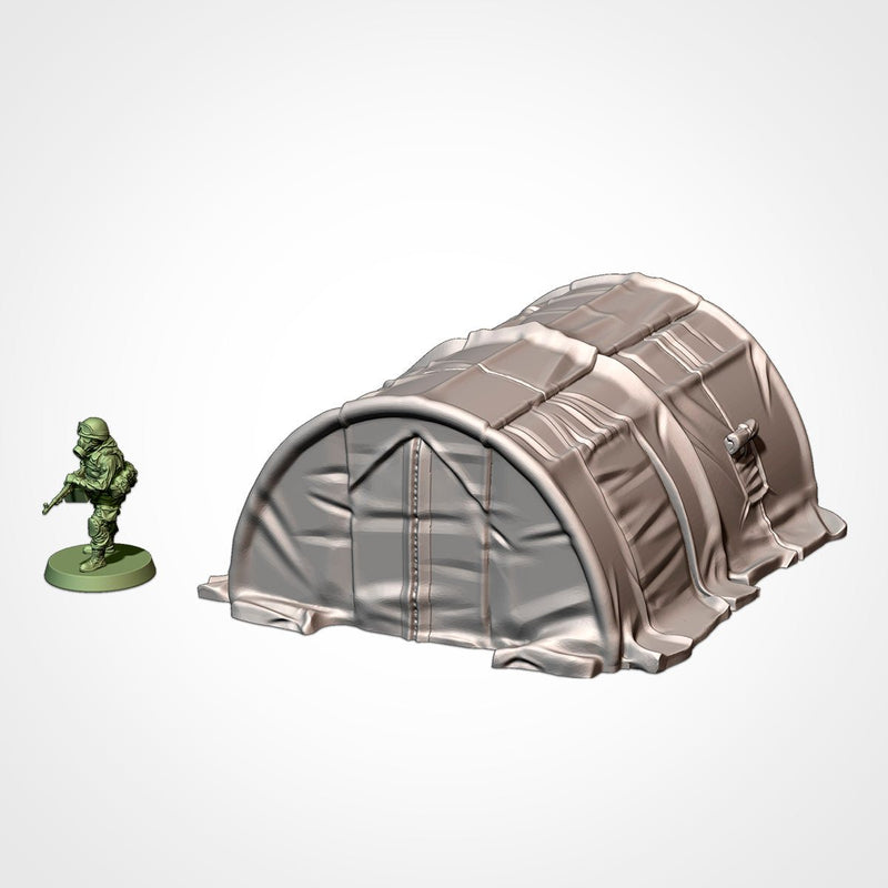 Military Barracks 3D printed terrain view 4