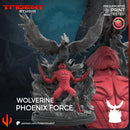 Wolverine Phoenix Force Marvel MCP-compatible 40mm resin proxy miniature by Trident Miniatures - product image 4