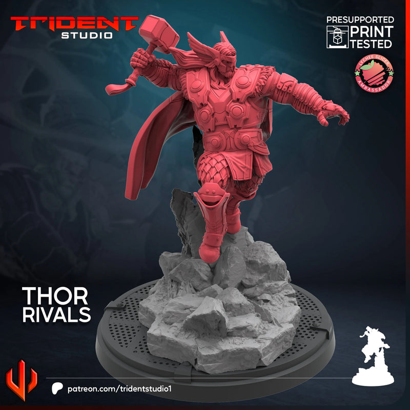Thor Rivals Marvel MCP-compatible 40mm resin proxy miniature by Trident Miniatures - product image 4