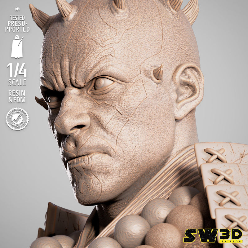 Darth Maul Samurai Portrait Bust