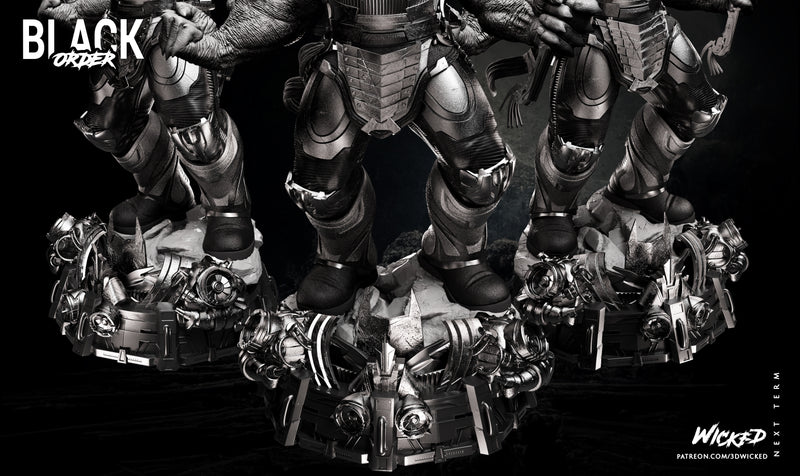 Cull Obsidian Sculpture resin statue kit view 4