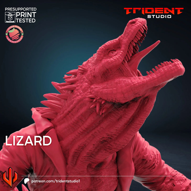 Lizard Spider-Man 2 Video Game Marvel MCP-compatible 40mm resin proxy miniature by Trident Miniatures - product image 4