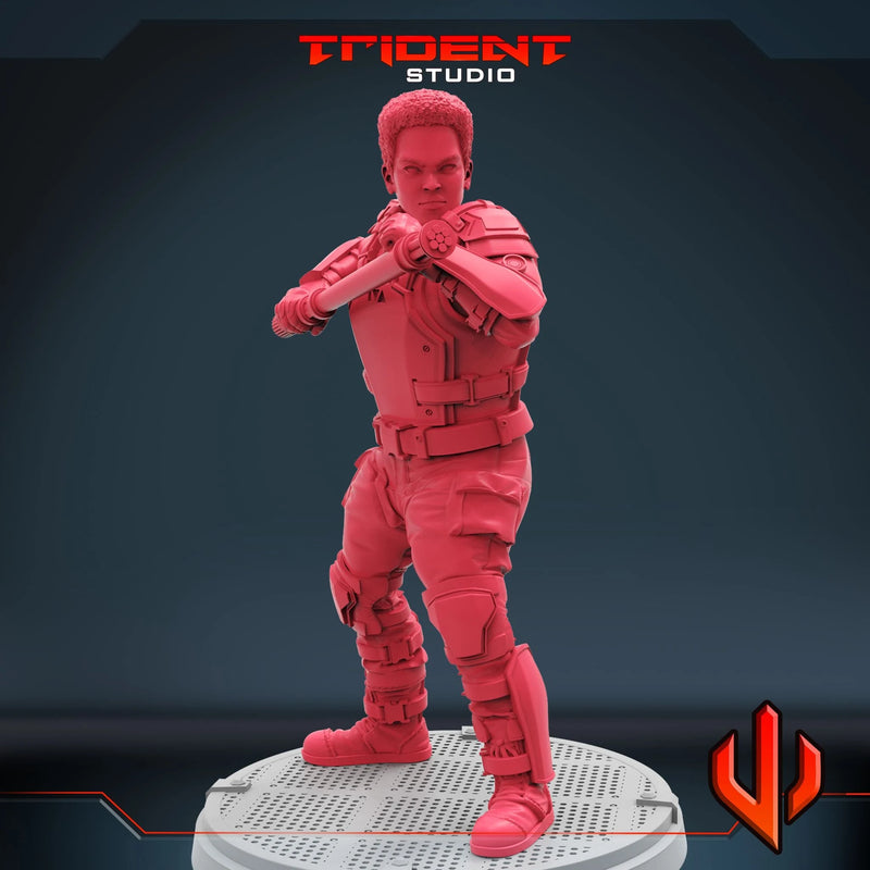 TVA Guard - Sculpt A Marvel MCP-compatible 40mm resin proxy miniature by Trident Miniatures - product image 4