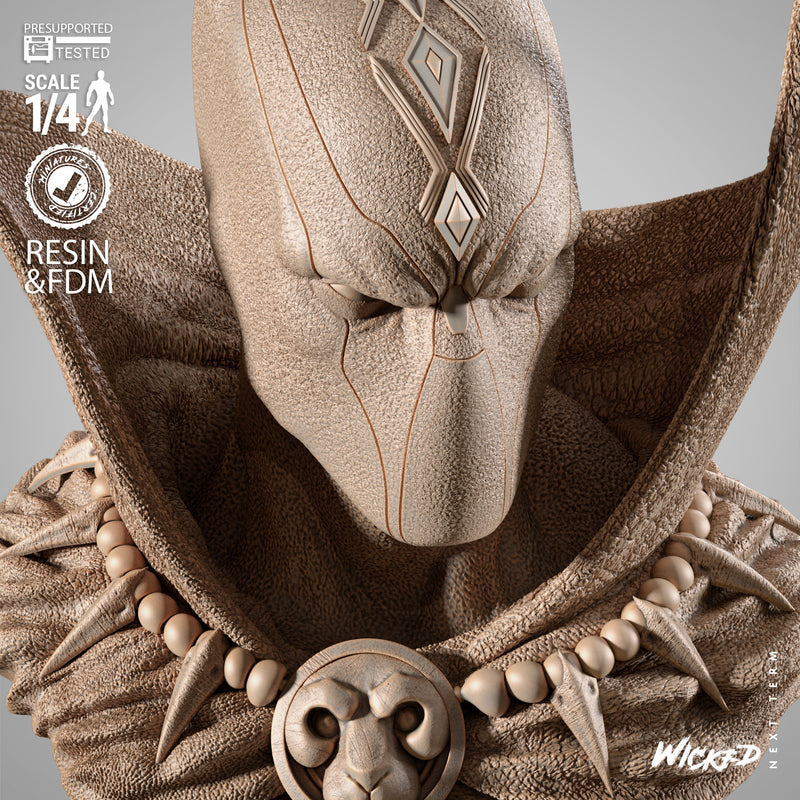 Black Panther Portrait Bust resin bust kit view 4