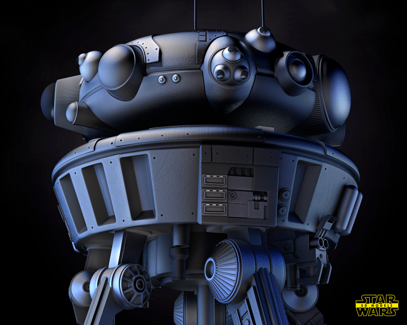 Probe Droid Sculpture