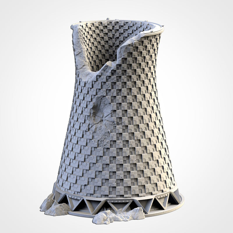Nuclear Plants 3D printed terrain view 4