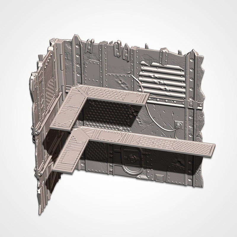 WTC Foldable Orcs Set 3D printed terrain view 4