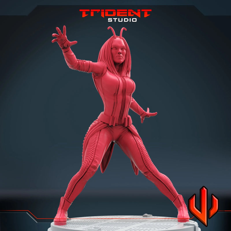 Mantis - Sculpt B Marvel MCP-compatible 40mm resin proxy miniature by Trident Miniatures - product image 4