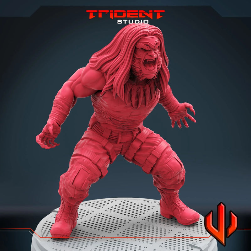 Sabertooth Marvel MCP-compatible 40mm resin proxy miniature by Trident Miniatures - product image 4