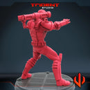 Classic War Machine Marvel MCP-compatible 40mm resin proxy miniature by Trident Miniatures - product image 4