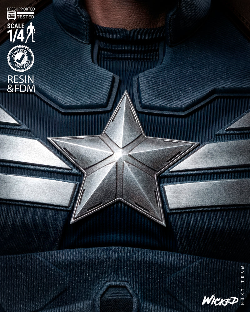 Captain America Winter Soldier Portrait Bust resin bust kit view 4