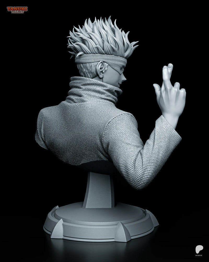 Satoru Gojo Resin Statue & Bust - Bust view 4