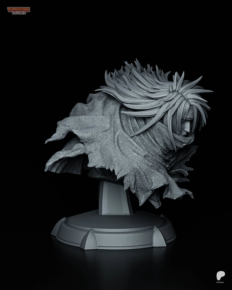 Vincent Valentine Resin Statue & Bust - Bust view 4