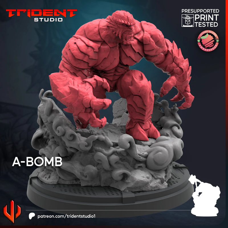A-Bomb Marvel MCP-compatible 40mm resin proxy miniature by Trident Miniatures - product image 4